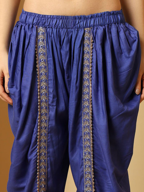 URBAN KANYA Women Pack of 2 Embroidered Mid-Rise Dhoti Salwar - Image 6