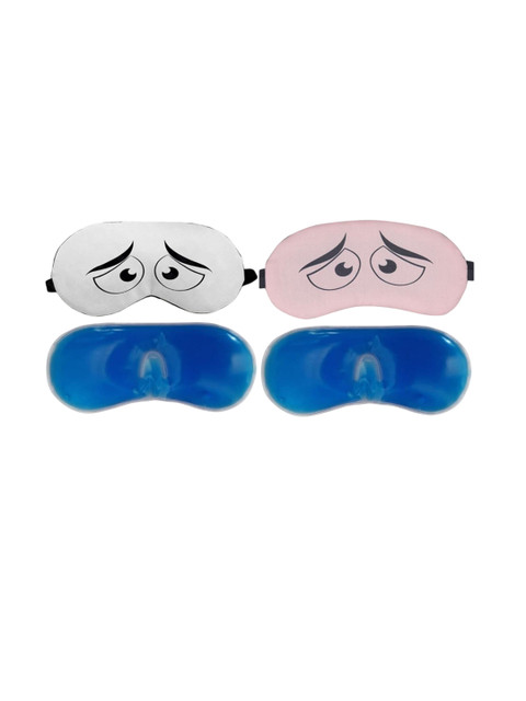 Veeva Beauty & Fashion Unisex Set Of 2 Printed Cooling Gel Eye Mask For Puffy Eyes