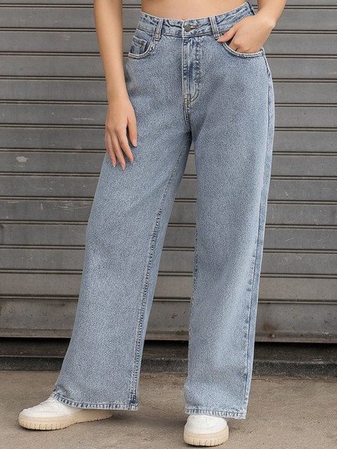 Shrutika Women Baggy High-Rise Stretchable Jeans