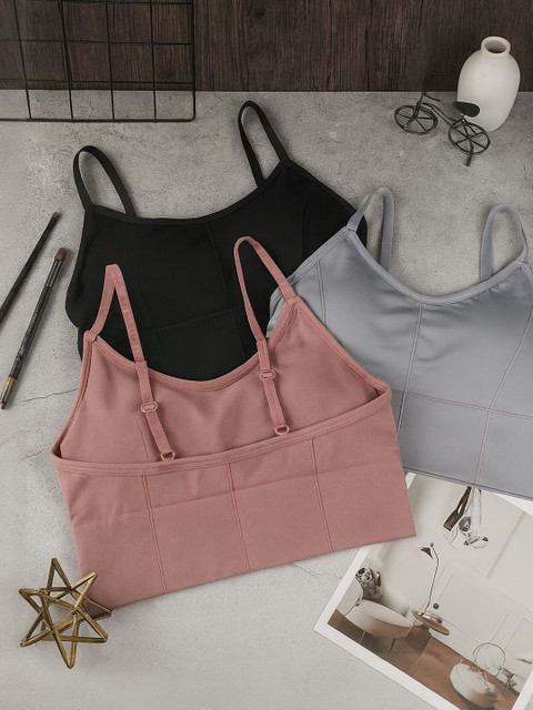 FiveFlag Women Pack of 3 Full Coverage Lightly Padded Bra