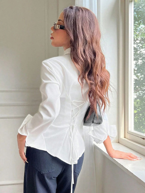 CORSICA Women Comfort Fit Solid Spread Collar Casual Shirt