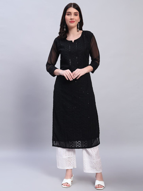 Felopie Women Embroidered Chikankari Kurta