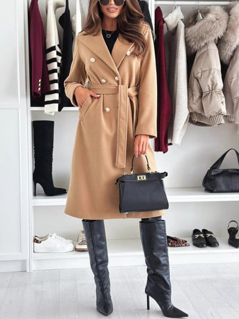 DressBerry Women Solid Polyester Notched Lapel Blazer