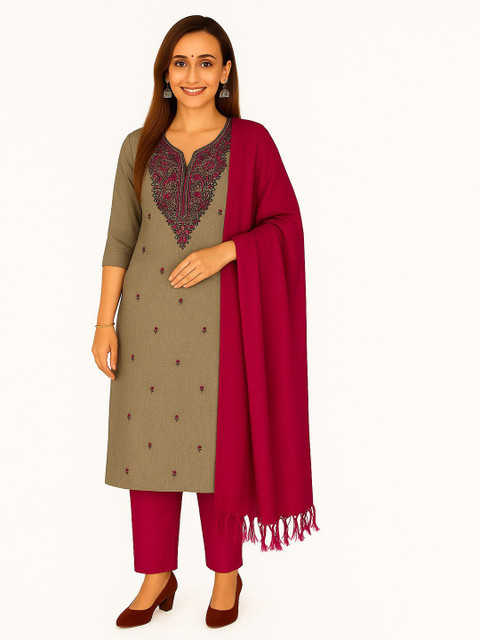 Vrinde Embroidered Unstitched Dress Material