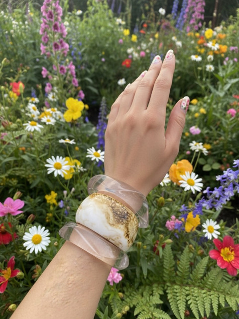 TAG 7 Off Set of 3 Textured Ethnic Bangles
