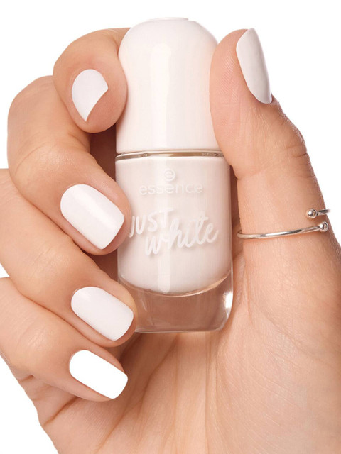 essence High-gloss Gel Finish Nail Colour 8 ml - Just White 33 - Image 3