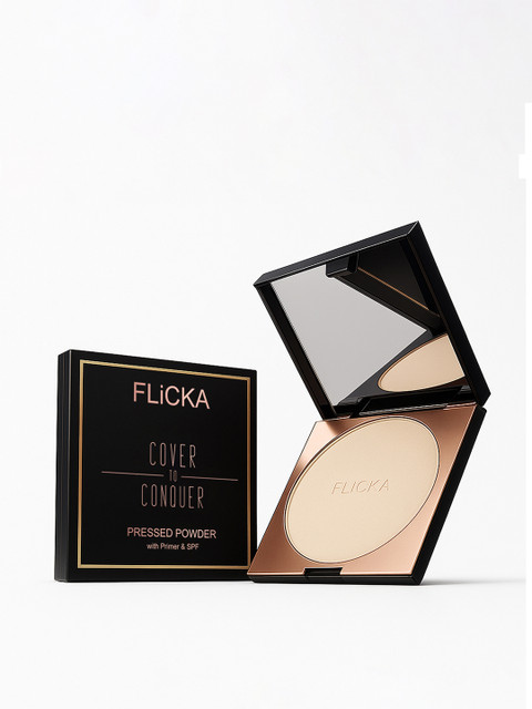 FLiCKA Cover To Conquer Matte Finish Compact Powder 9 g - Beige 02