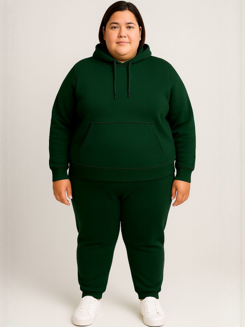 ULLAS Plus-Size Hooded Long Sleeve Sweatshirt & Joggers
