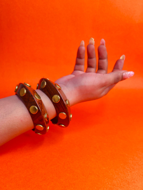 TAG 7 Set Of 2 Wooden Bangles