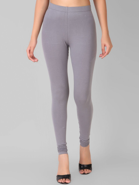 besolid Women Mid-Rise Churidar-Length Slip On Leggings