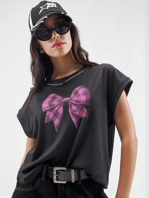 Street By Tokyo Talkies Graphic Printed Extended Sleeves T-Shirt