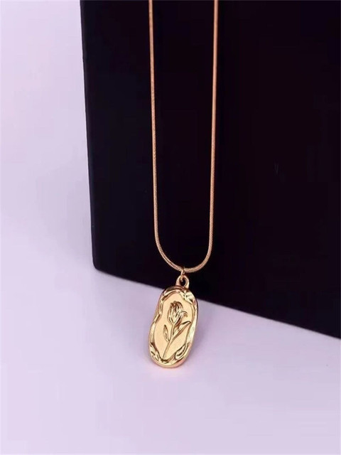 TEULRIP Women Gold-Plated Necklace