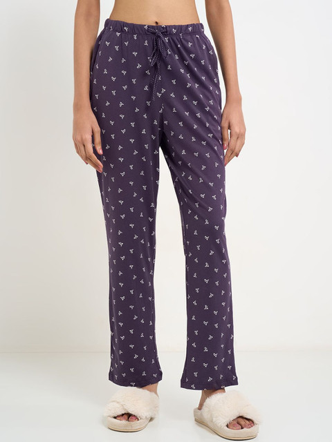 Dreamz by Pantaloons Women Printed Straight-Leg Lounge Pants
