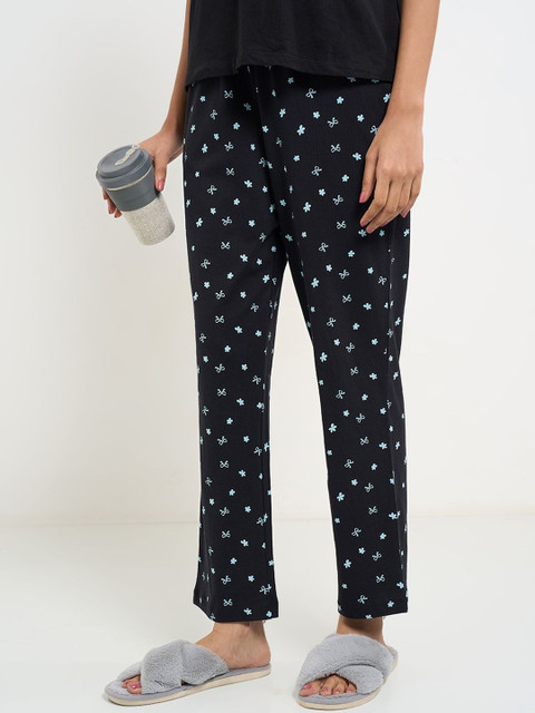 Dreamz by Pantaloons Printed Straight-Leg Inner Elastic Lounge Pants