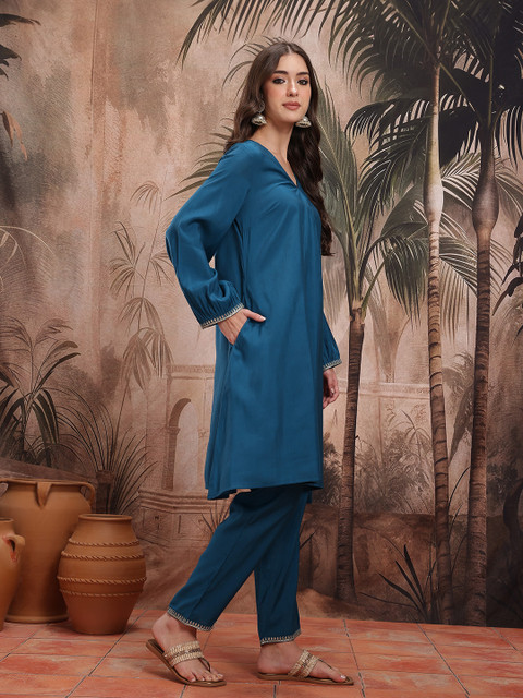 Sangria Regular Kurta with Trousers