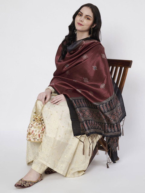 AKSHADEEP Ethnic Motifs Printed Dupatta