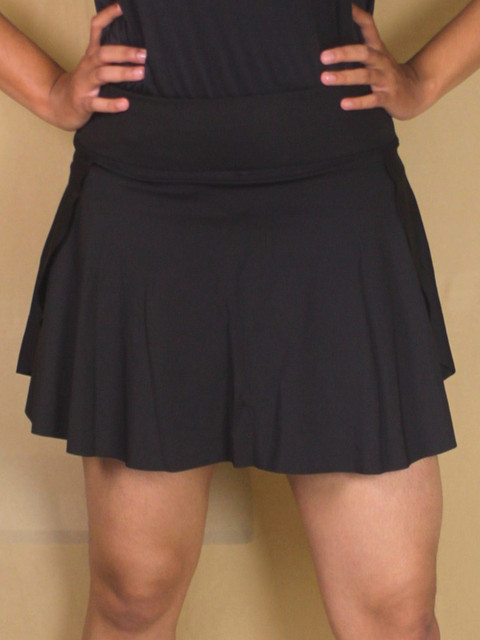 Aqua Holic Women Solid Beach Wear Skort With Pockets Bottoms