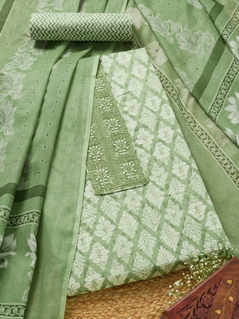 Soch Printed Unstitched Dress Material