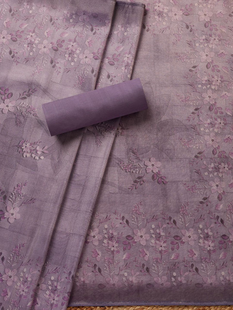 Soch Printed Floral Printe Beads & Stones Tissue Unstitched Dress Material - Image 3