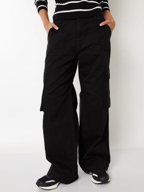 max Women Regular Fit Mid-Rise Cargos