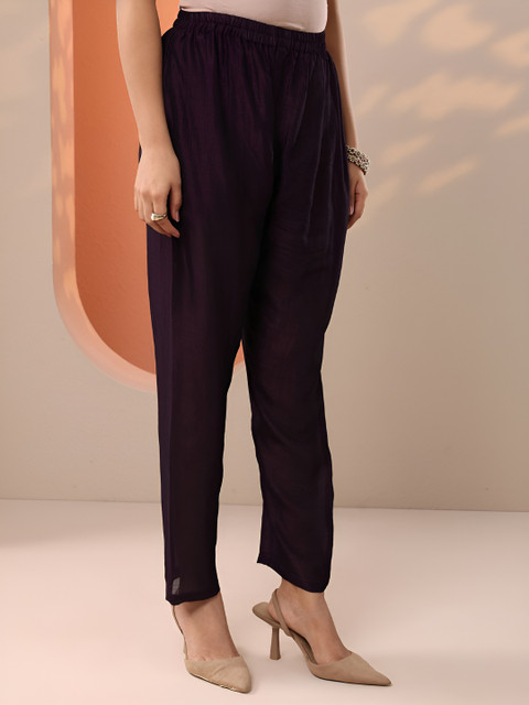 Libas Women Ethnic Motifs Embroidered Regular Kurta & Trouser With Dupatta - Image 3