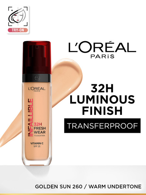 LOreal Paris Infallible 32H Fresh Wear Foundation 30 ml - Golden Sun 260