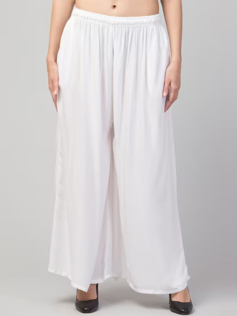 Thrifty Thread Women Flared Knitted Palazzos