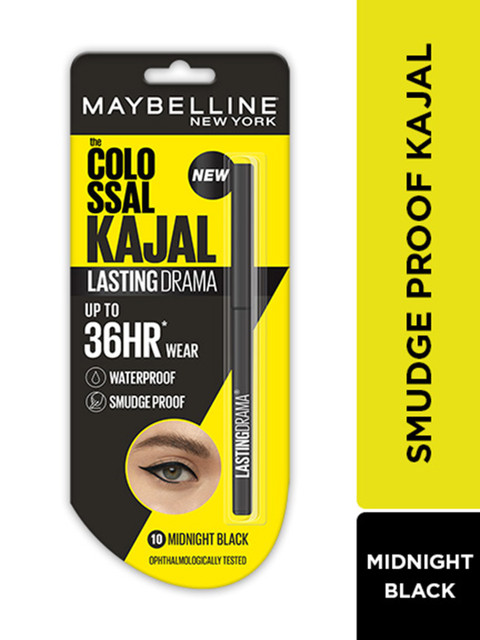 Maybelline New York Colossal 36H Wear Waterproof Lasting Drama Kajal - Midnight Black 10