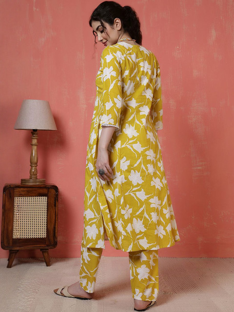 SZN Women Printed Two Piece Cotton Co-ord Set - Image 3