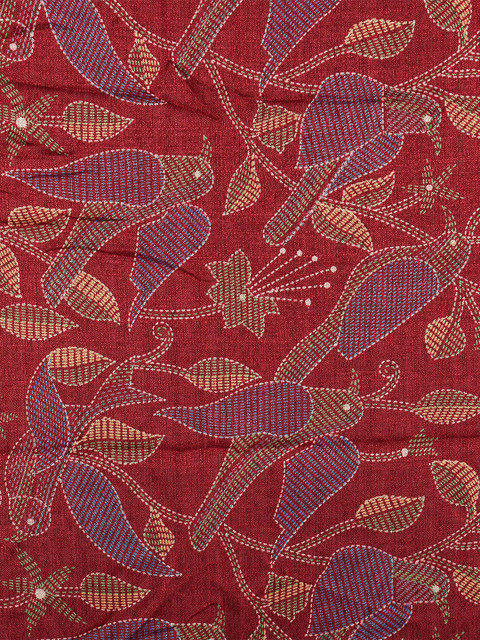 Traditions Bazaar Birds Embroidered Kantha Work Dupatta - Image 4