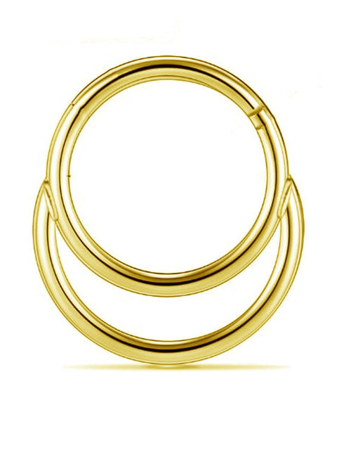 Sangria Women Golden Brass Septum Nosepin - Image 3