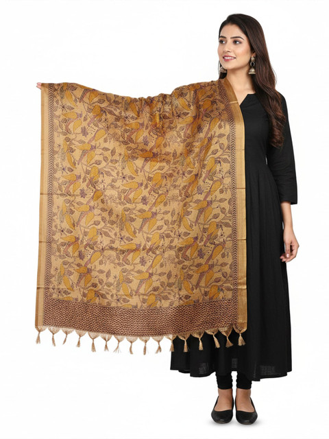 Traditions Bazaar Birds Embroidered Kantha Work Dupatta