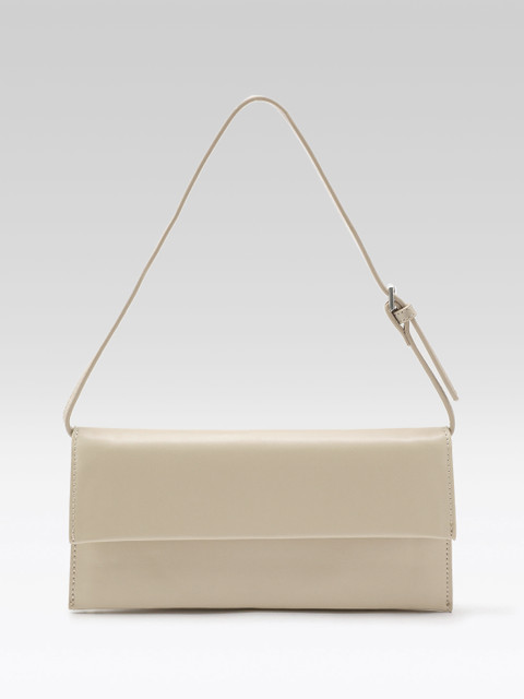 MANGO Solid Baguette Shoulder Bag