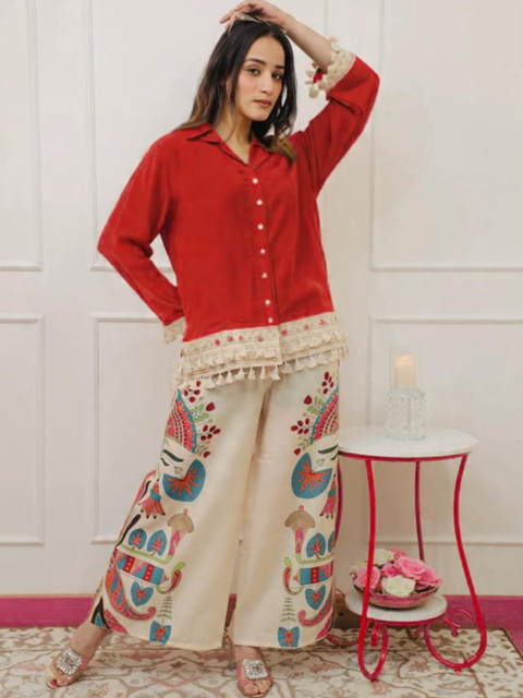 Ramyka Women Pure Cotton Printed Co-Ord Set