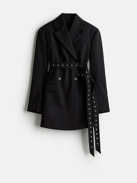 H&M Belted Wool Blazer