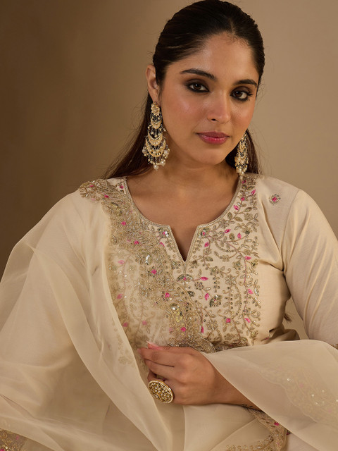 Indo Era Women Ethnic Motifs Printed Kurta with Trousers & Dupatta