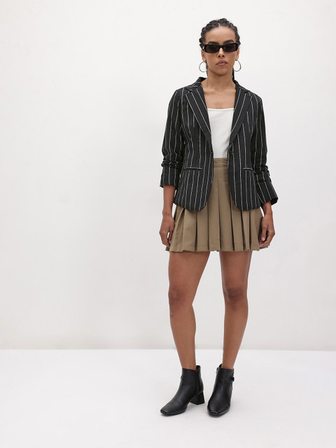 R.Code by The Roadster Life Co. Striped Single-Breasted Blazer - Image 6