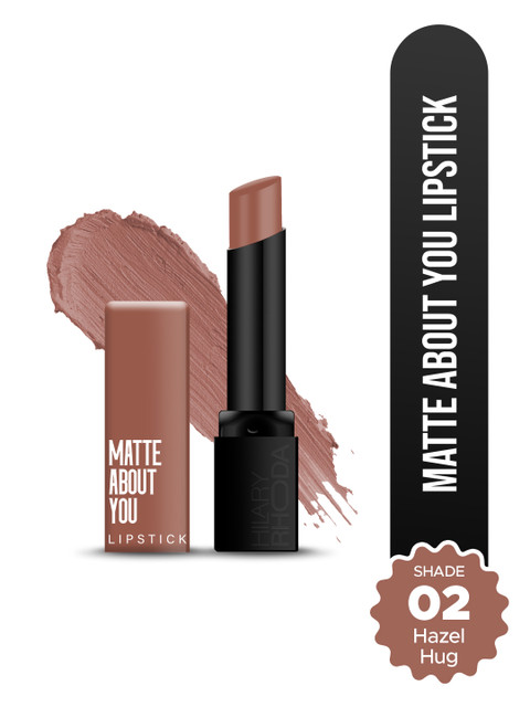 Hilary Rhoda Matte About You One Stroke Application Lipstick- 3 g - Hazel Hug 02