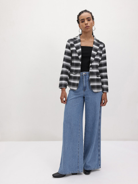 R.Code by The Roadster Life Co. Checked Single-Breasted Blazer - Image 6