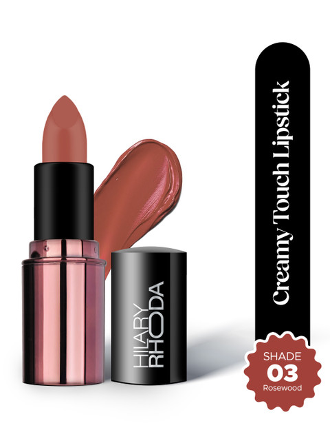 Hilary Rhoda Long Lasting Creamy Touch Lipstick- 4 g - Rosewood- 03