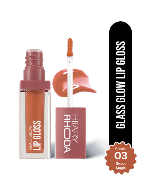 Hilary Rhoda Glass Glow Nourishing & Hydrating Lip Gloss- 5 ml- Sweet Maple 03