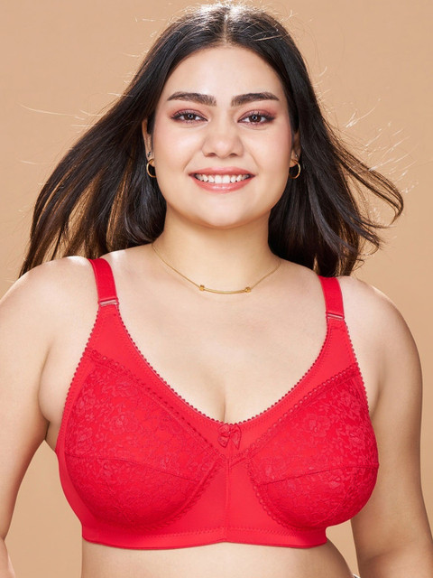 Sztori Lace Full Coverage Bra SZ-BH-BRA-009-Red