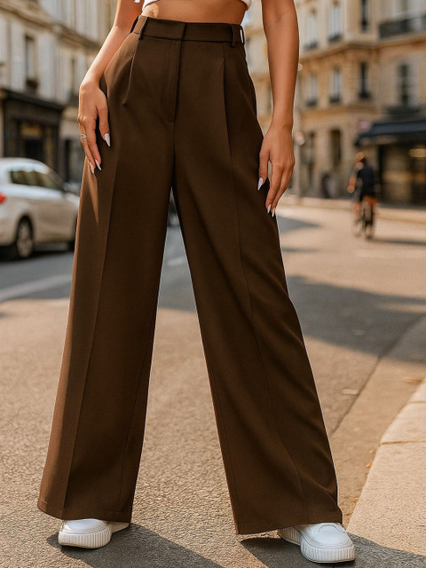 BROADSTAR Women Smart High-Rise Korean Pants