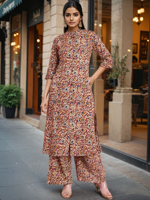 SZN Women Floral Printed Regular Kurta with Palazzos