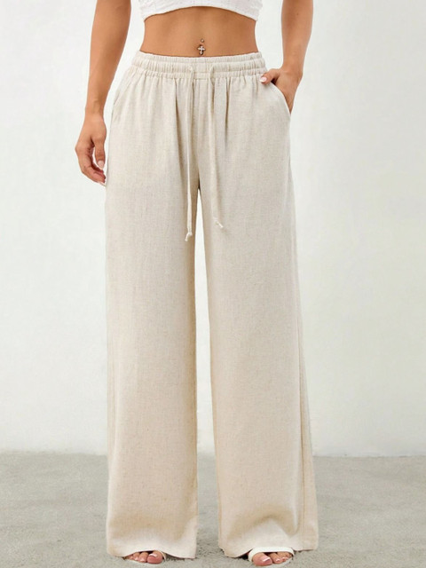 CORSICA Women Cotton Casual Regular Trousers