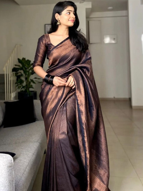 AVANTIKA FASHION Woven Design Zari Kanjeevaram Saree