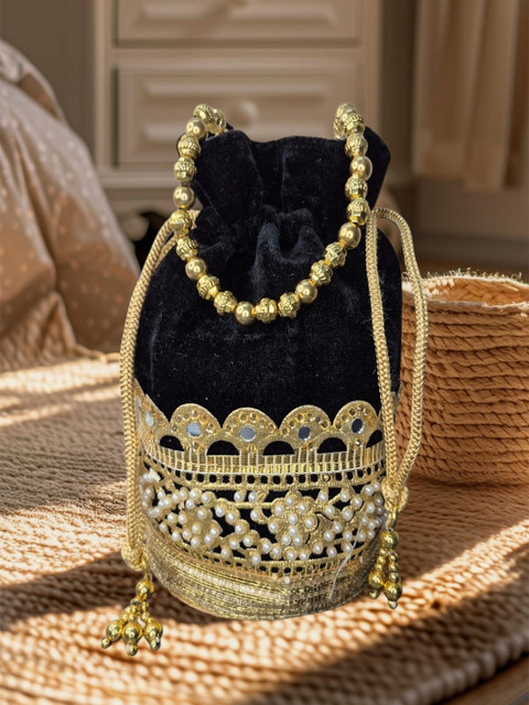 SKIMMER Embroidered Potli Clutch