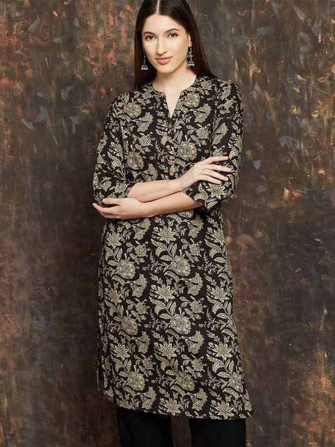 Melange by Lifestyle Women Floral Printed Cotton Kurta