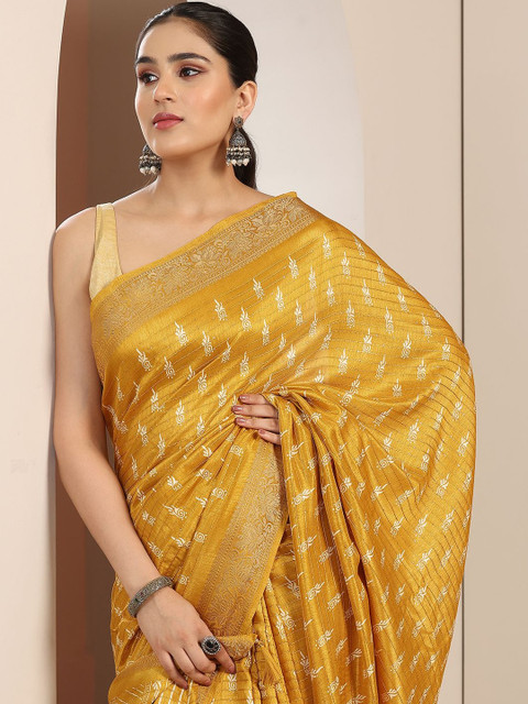Libas Woven Design Zari Saree
