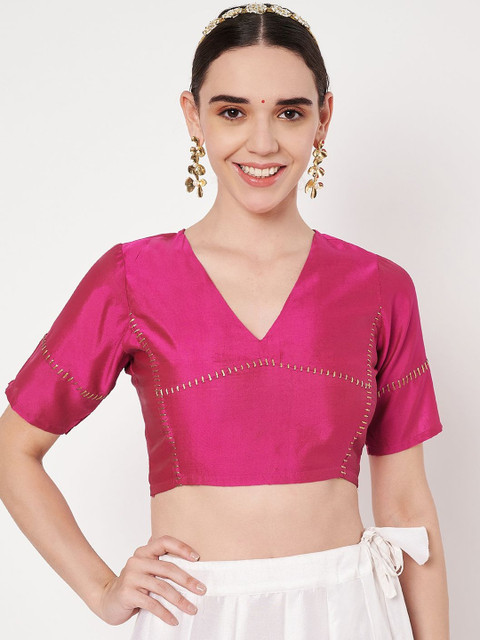 studio rasa Women Embroidered Crop Top